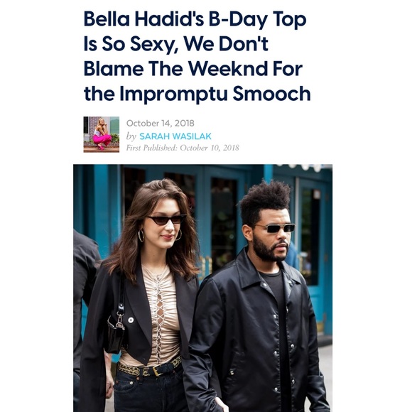 Unravel: Nude Lace Up Bodysuit Ben Taverniti Project Resort 19 (on Bella Hadid) - Picture 4 of 16